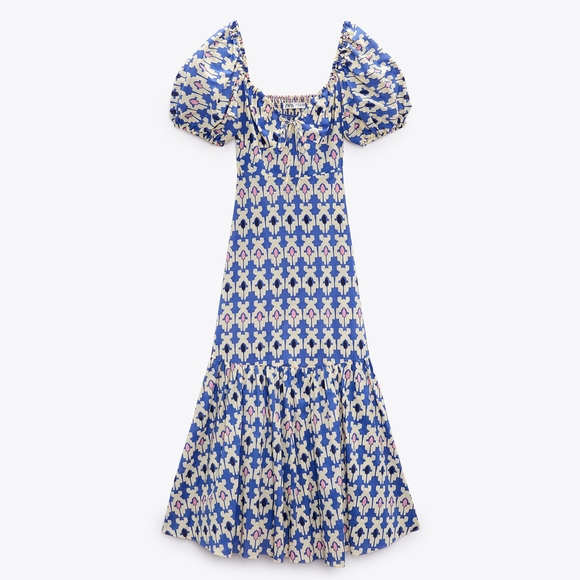 NWT Zara Printed Midi Dress - 3139/725 - Picture 15 of 16